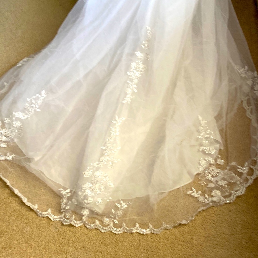 Wedding Gown and head piece
